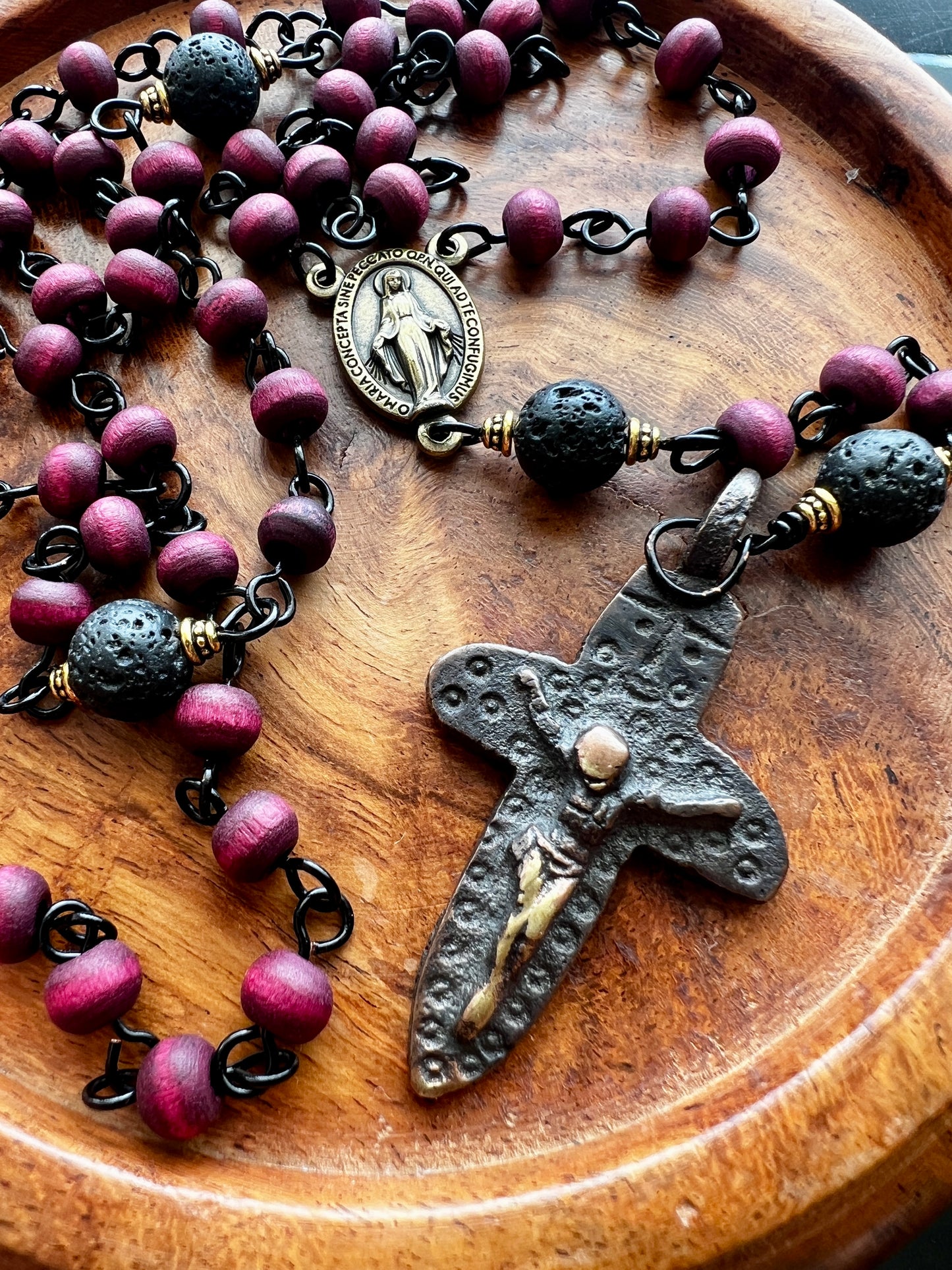Crimson Faith Rosary