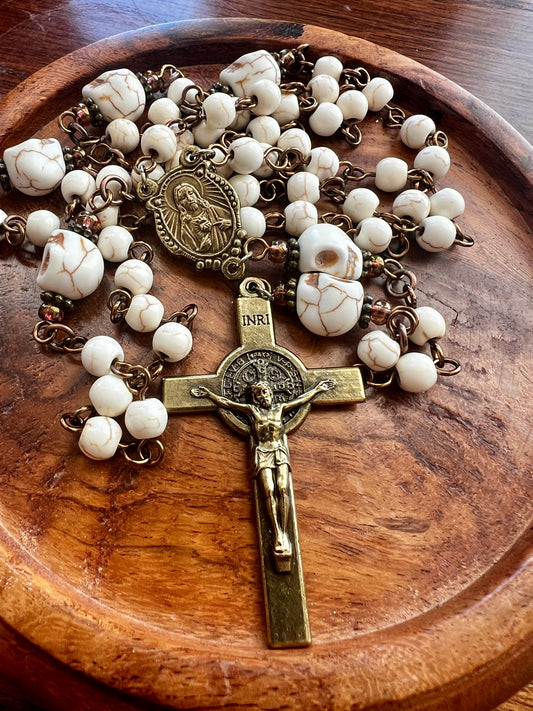 Sacred Heart Memento Mori Rosary