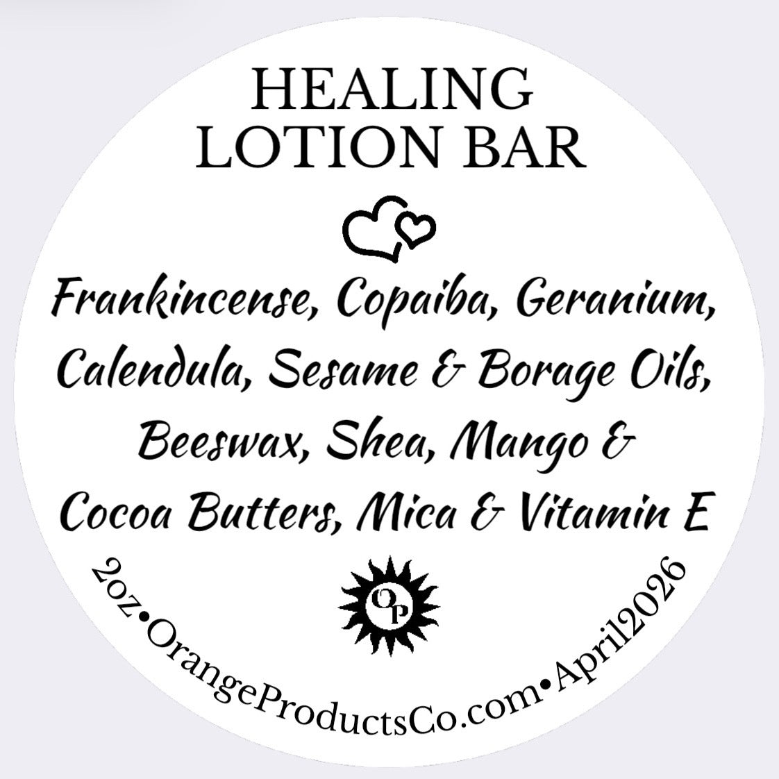 Healing Lotion Bar